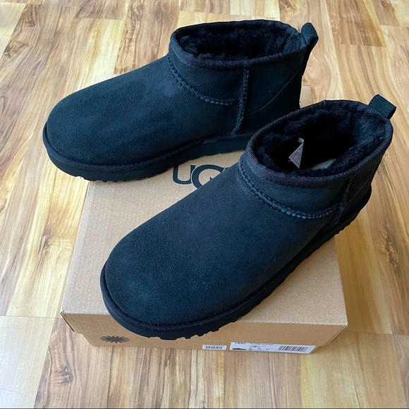 NIB UGG Ultra Mini boots black - Picture 2 of 7